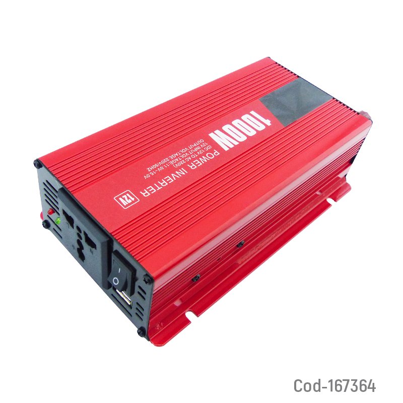 Inversor de voltaje para auto 12 volt con usb de 1000 watt mayorista — imagen 2