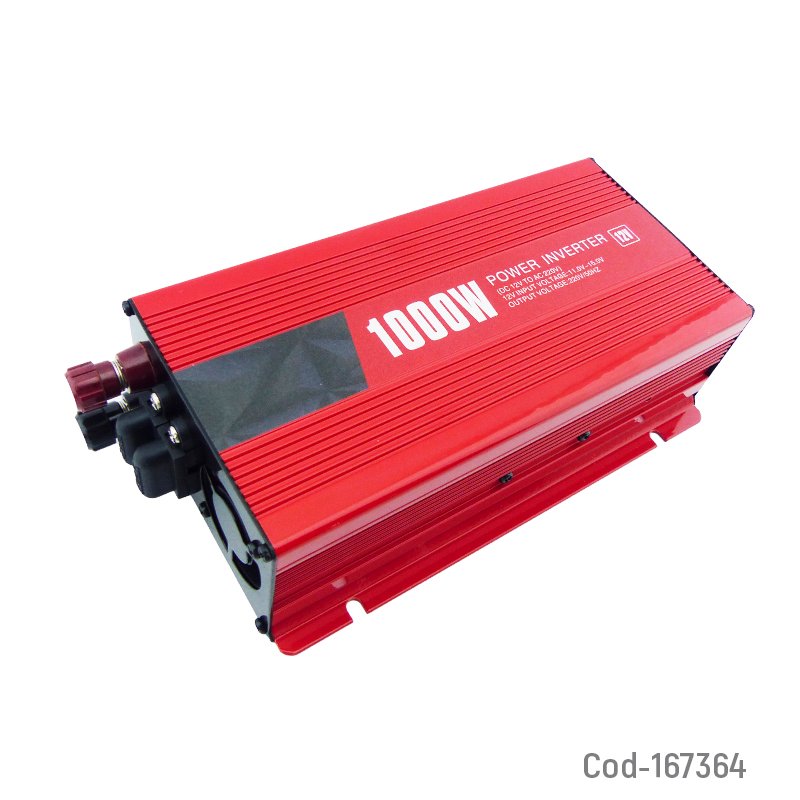 Inversor de voltaje para auto 12 volt con usb de 1000 watt mayorista — imagen 4