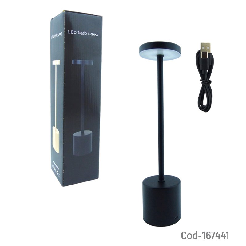 Lampara led de mesa con 24 led touch variedad de tonos, recargable. mayorista — imagen 4