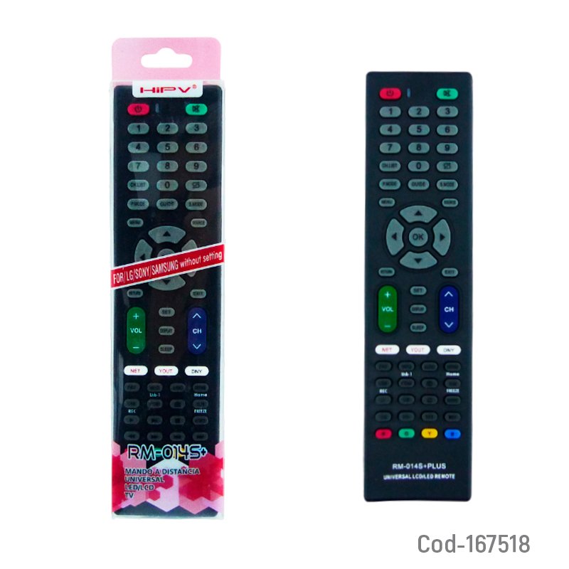 Control remoto universal para lg, samsung, sony. modelo mr0145 compatible con hipv, led, lcd y smart tv - pack de 10 unidades mayorista — imagen 3