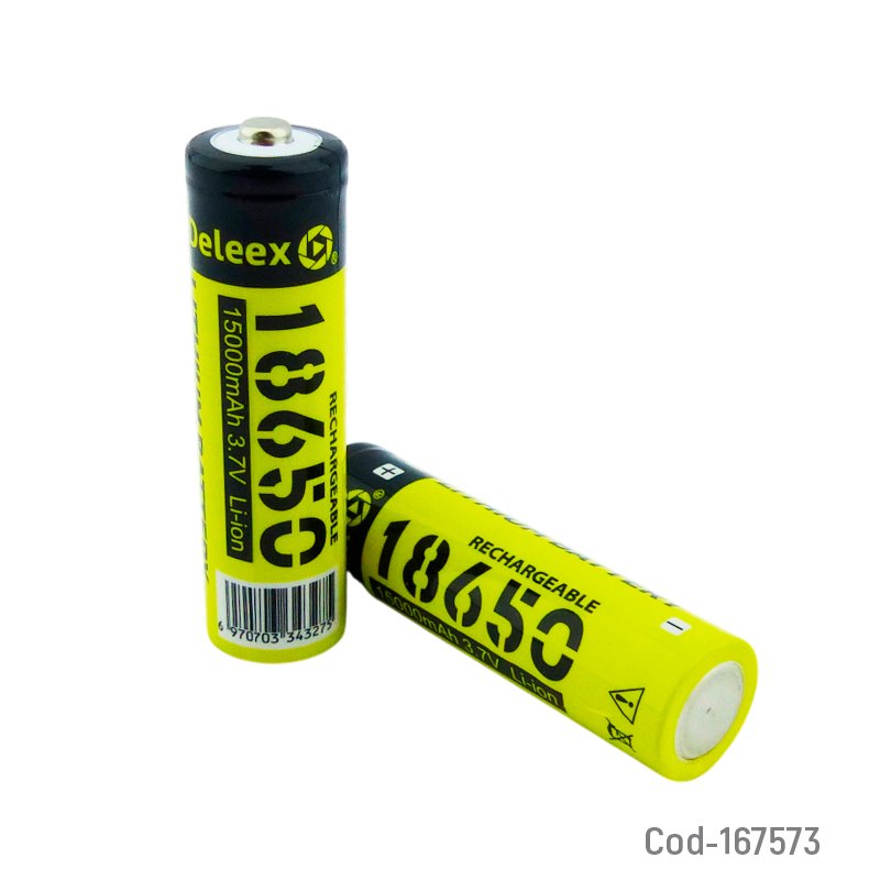 Pila marca dileex modelo m2 de 3.7 volt, 18650 punta, recargable a 15000 mah mayorista — imagen 2