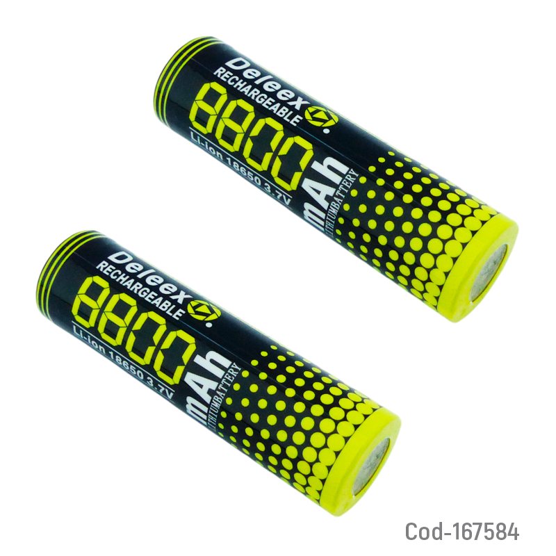 Pila marca dileex modelo m2 18650 plana, recargable de 3.7 volt a 8000 mah mayorista — imagen 3