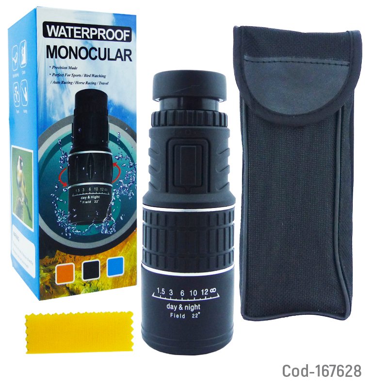 Monocular waterproof de 30x52, 66 mts hasta 8000 mts con estuche mayorista — imagen 3