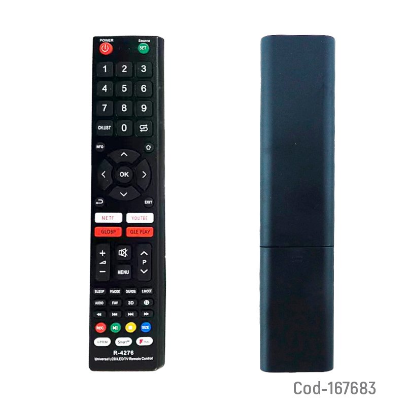 Control remoto universal para tv multimarca, marca rst modelo t-4276 compatible con smart tv, led y lcd. mayorista — imagen 2