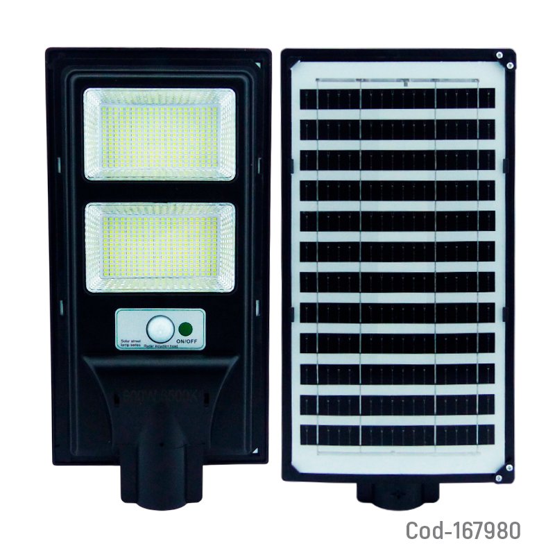 Foco para poste solar de 600 watt con 560 led en 2 placas, sensor y control remoto. mayorista — imagen 2