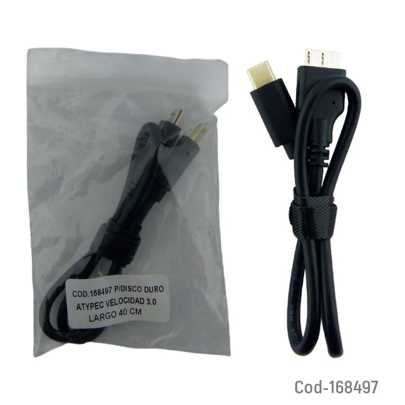 Cable type-c a disco duro 3.0, 40 cm longitud mayorista — imagen 3