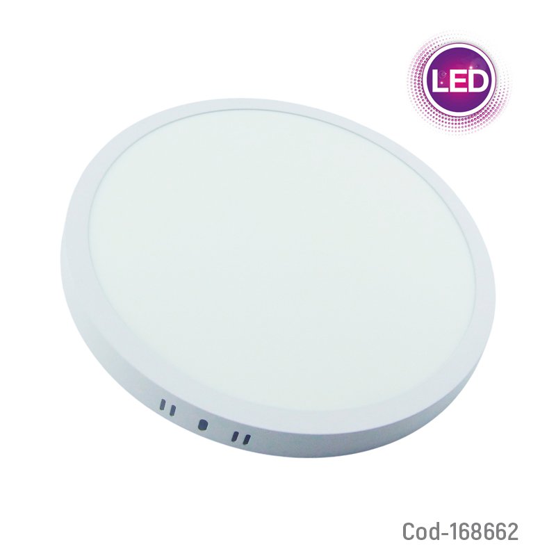 Foco led panel redondo sobrepuesto de 24 watt en luz fria. mayorista — imagen 4