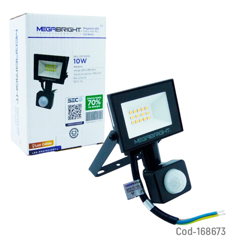 Foco halogeno led marca megabright con sensor de luz calida a 2700k certificado. mayorista — imagen 4