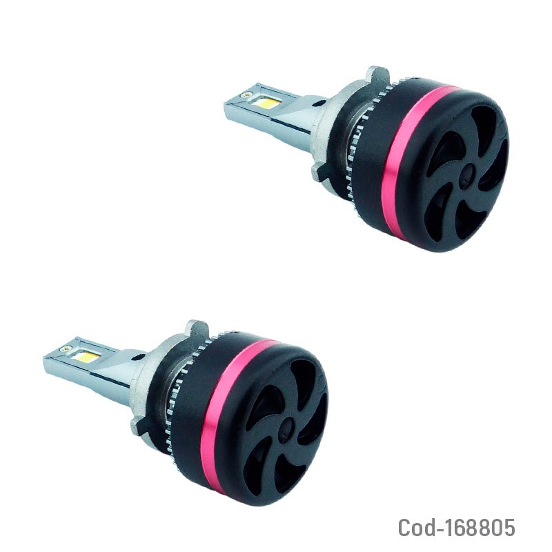 Ampolleta kit led 9005 marca autogp de 120 watt, 48000 lumenes. con canbus y ventilador mayorista — imagen 3