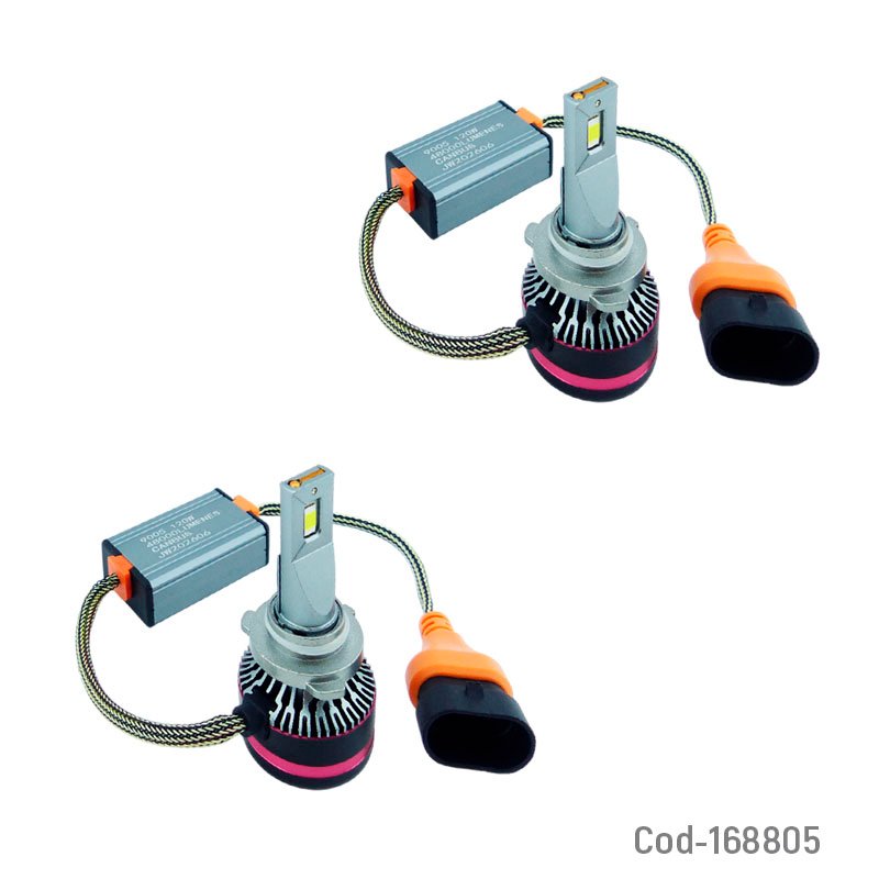 Ampolleta kit led 9005 marca autogp de 120 watt, 48000 lumenes. con canbus y ventilador mayorista — imagen 5