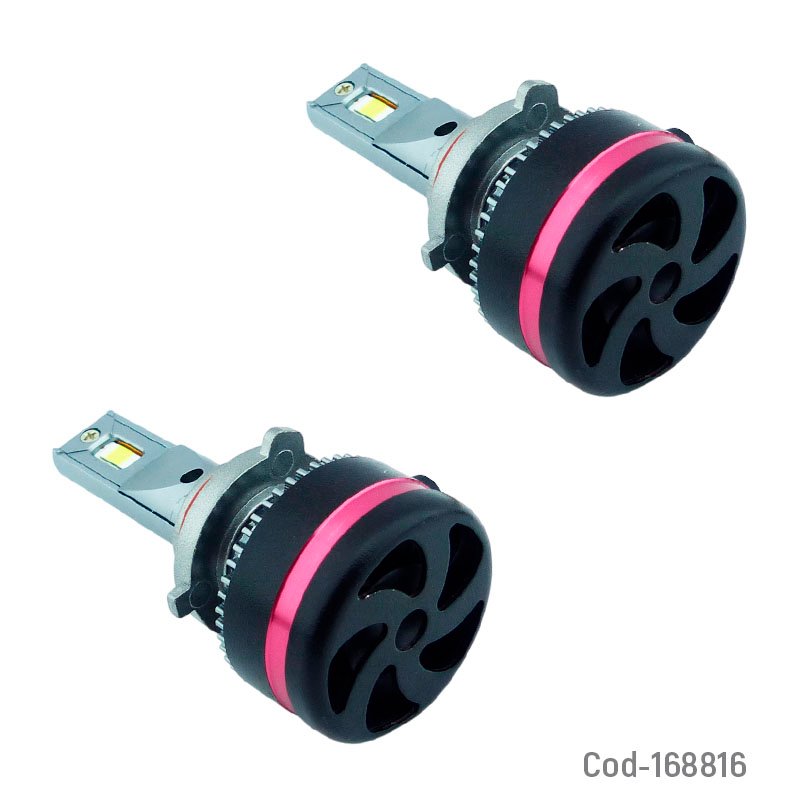 Ampolleta kit led 9006 marca autogp de 120 watt, 48000 lumenes. con canbus y ventilador mayorista — imagen 3