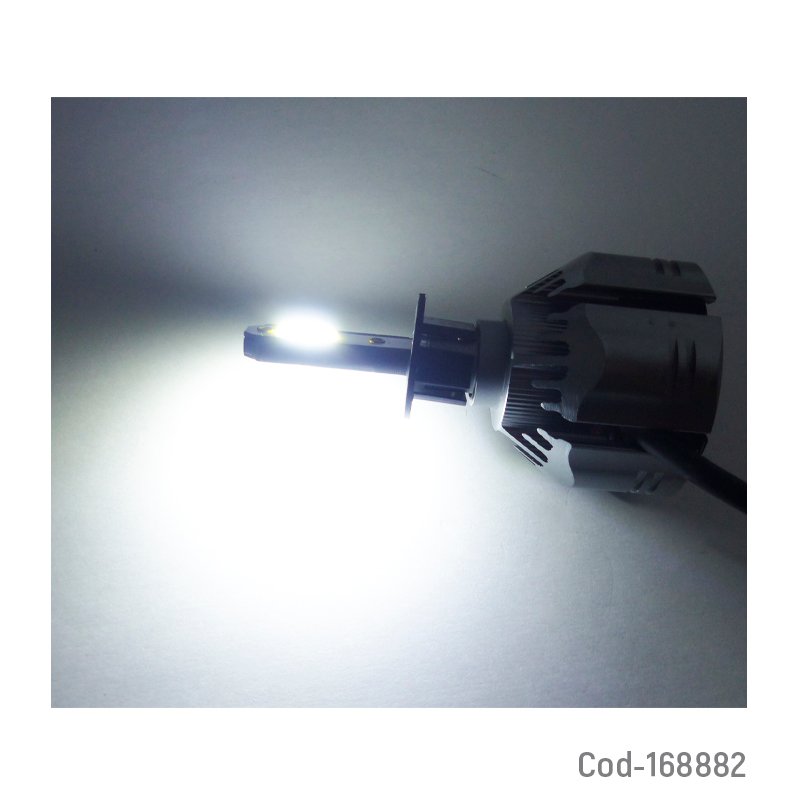 Ampolleta kit led h-3 modelo r-11 de luz blanca, 12000 lumenes a 150 watt con ventilador. mayorista — imagen 3