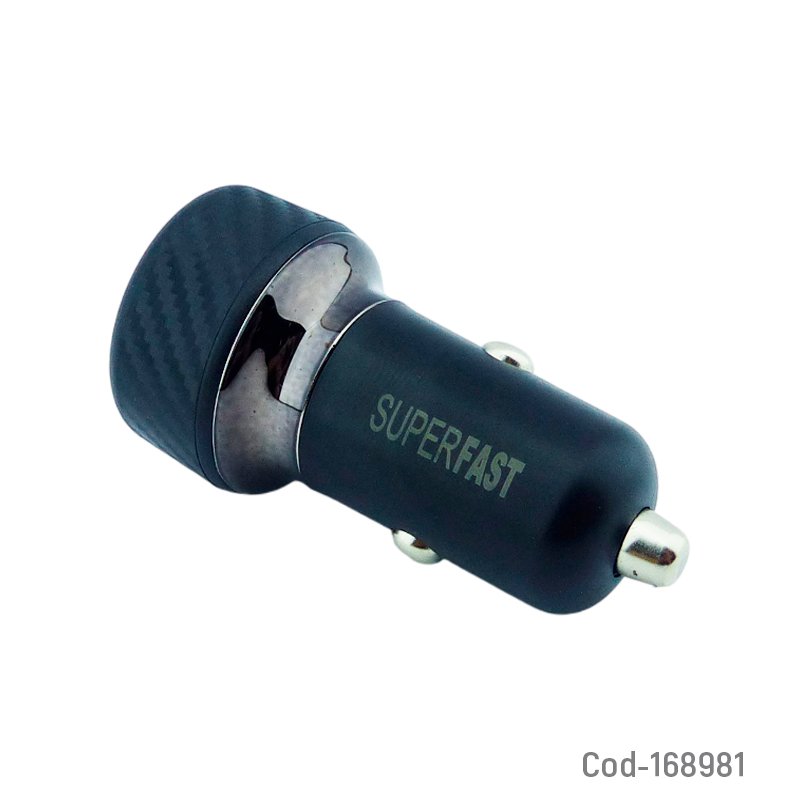 Cargador de 1 puerto usb y un puerto pd a 12 volt marca super fast modelo apd-cc10. - pack de 10 unidades mayorista — imagen 2