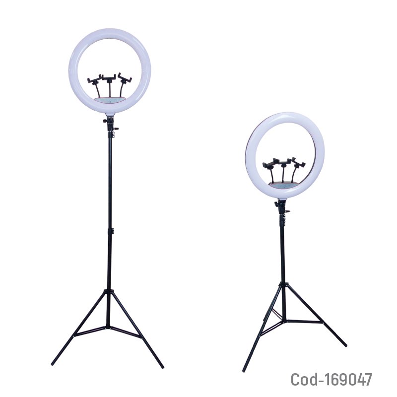 Aro led de 18 pulgadas, 45 cm, varios tonos de luz, rgb. con tripode y control remoto mayorista — imagen 4
