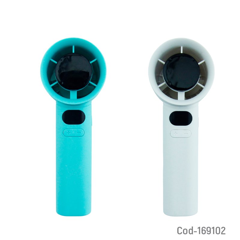 Ventilador mini portable modelo m11 con pantalla lcd y es recargable. - pack de 10 unidades mayorista — imagen 3