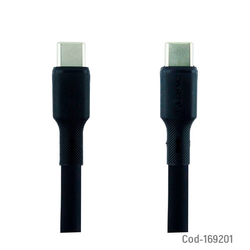 Cable macho doble type-c de 1 metro marca sunpin con carga rapida. mayorista — imagen 3