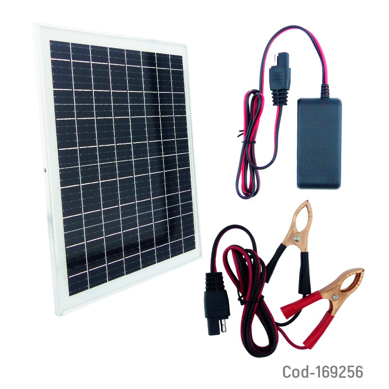 Panel solar de 30 watt modelo gd-030wp con 2 usb, 2 type-c, cable 5 puntas y pinzas. mayorista — imagen 4
