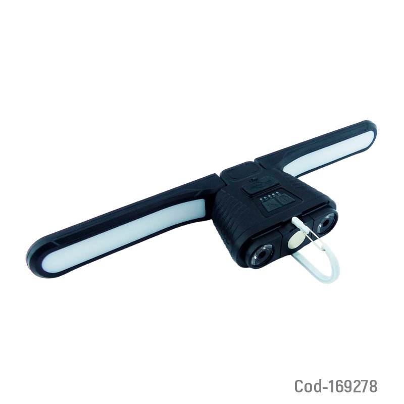 Linterna led solar 2 en 1 modelo jb-2388 de 30 watt con lampara e iman recargable. mayorista — imagen 3