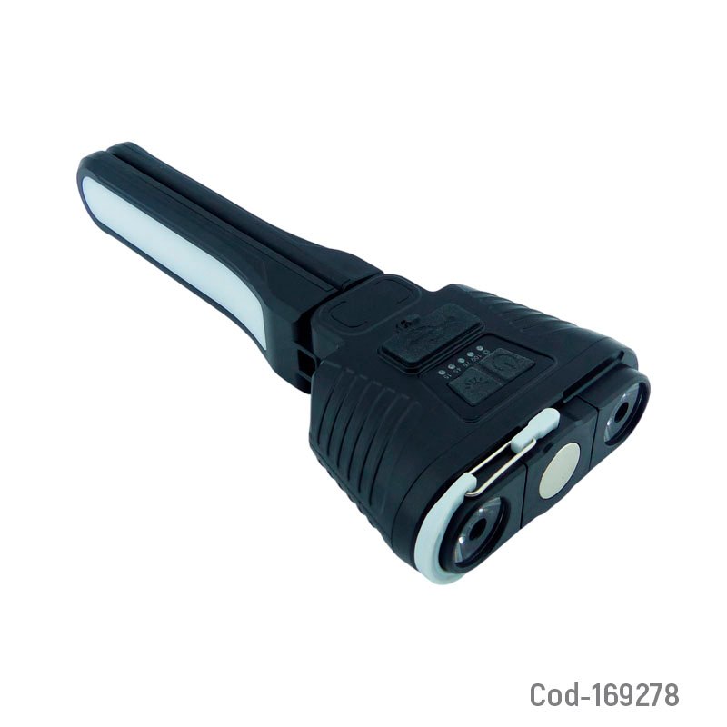 Linterna led solar 2 en 1 modelo jb-2388 de 30 watt con lampara e iman recargable. mayorista — imagen 5