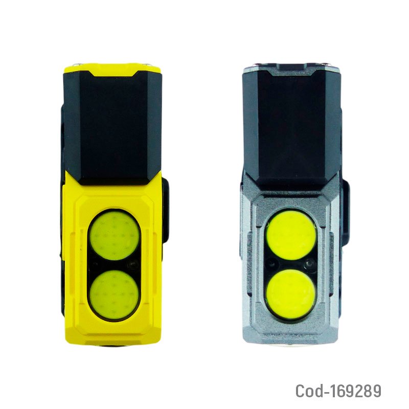 Linterna minero multifuncion modelo t-139 de 2 led cob y 3 led con giro de 360 grados mayorista — imagen 4