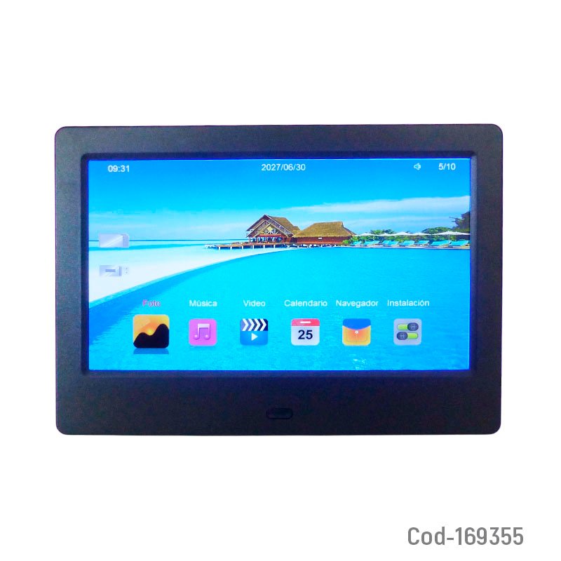 Portarretrato digital de 7 pulgadas con conexion sd, usb y control remoto mayorista — imagen 4