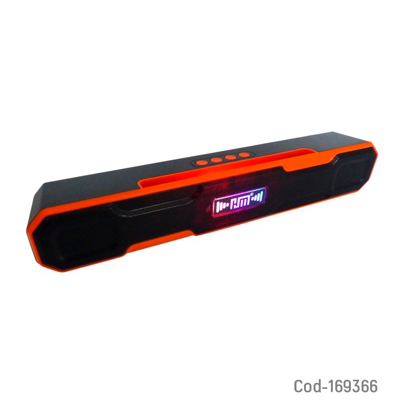 Parlante recargable modelo hm-859 gamer barra con luz led y conexion usb, tf y aux mayorista — imagen 3