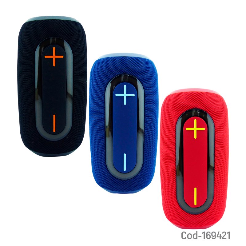 Parlante recargable modelo bs-27 con led rgb conexion usb y tf. mayorista — imagen 3