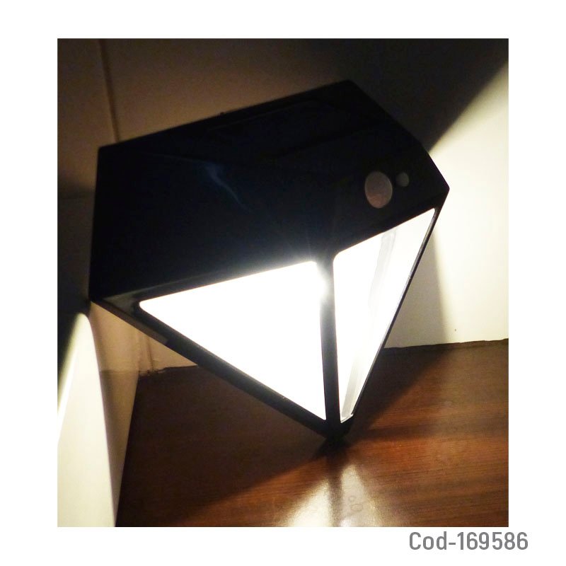 Aplique solar led marca dw modelo yu-1008 para pared con sensor y ampolleta de hilo cob de luz calida mayorista — imagen 3