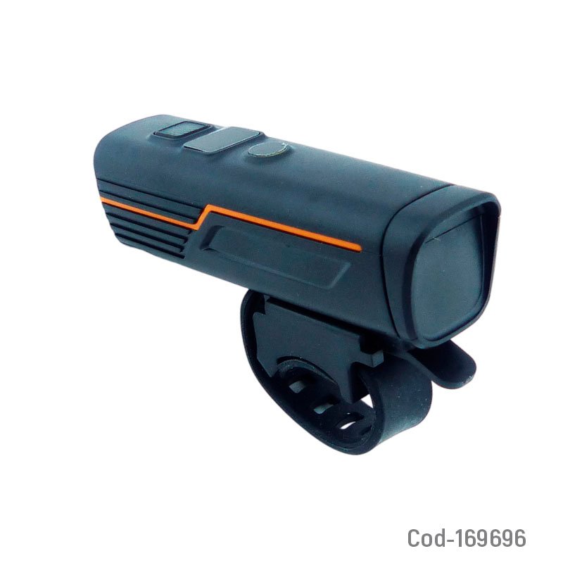 Luz de bicicleta delantera modelo b-9 con sensor de encendido y apagado recargable. mayorista — imagen 2
