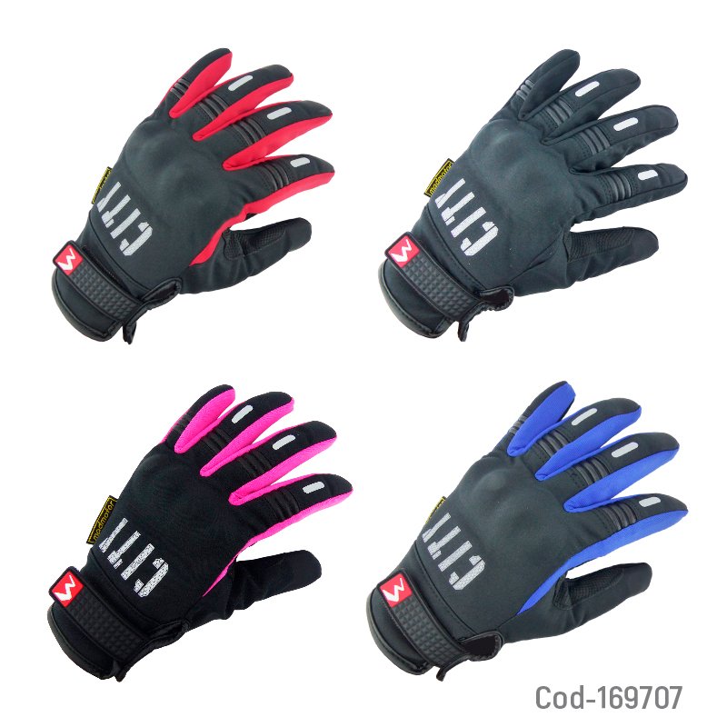 Guante para moto marca madmotor modelo m07 city con touch y protector en nudillos y palma mayorista — imagen 2