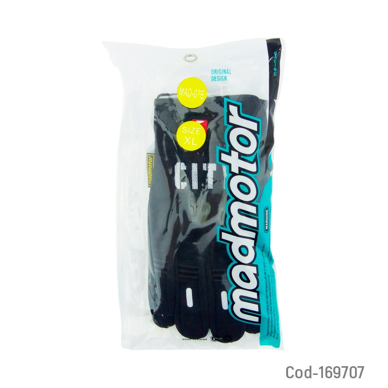 Guante para moto marca madmotor modelo m07 city con touch y protector en nudillos y palma mayorista — imagen 3