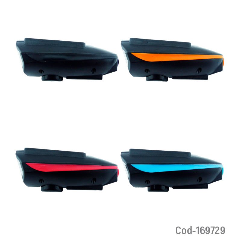 Luz bicicleta delantera solar con bocina recargable modelo s7599 - pack de 10 unidades mayorista — imagen 3