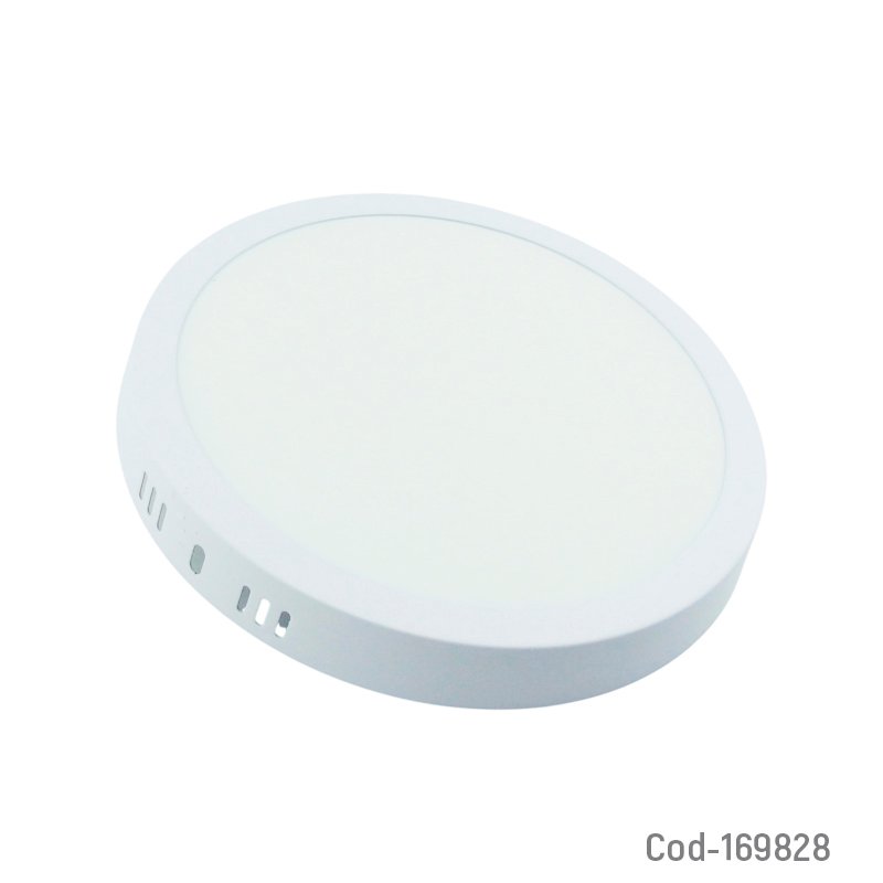 Foco led panel de 18 watt sobrepuesto redondo de luz fria - pack de 10 unidades mayorista — imagen 4