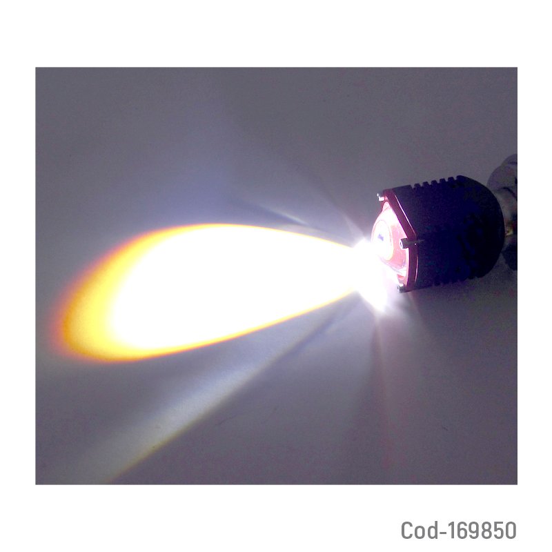 Ampolleta led para moto modelo h-4 de luz blanca de 12 a 80 volt - pack de 10 unidades mayorista — imagen 3