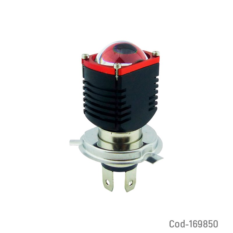 Ampolleta led para moto modelo h-4 de luz blanca de 12 a 80 volt - pack de 10 unidades mayorista — imagen 4