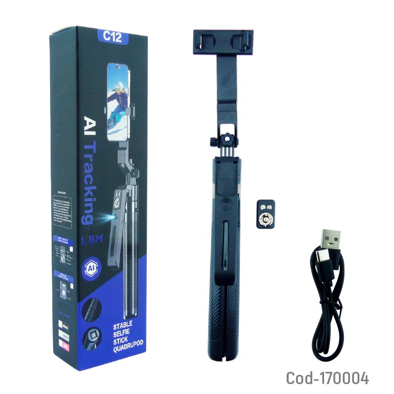 Monopod De 8 Elementos Bluetooth Con Tripode Y Seguimiento Facial. 31.7 cm x 8 cm x 4.5 cm por mayor en Chile