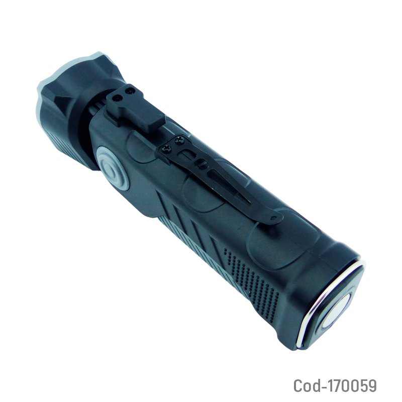 Linterna led modelo jy-001 de 7 mas 12 led con giro de 90 grados, iman y recargable. mayorista — imagen 2