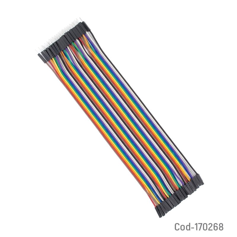 Cable Dupont Macho A Hembra De 20 Cm Por 40 Unidades. - Pack de 20 unidades por mayor en Chile