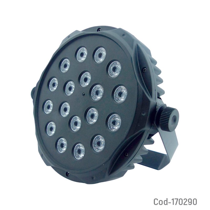 Luz disco de 18 led rgb mini en pvc con control remoto. mayorista — imagen 4