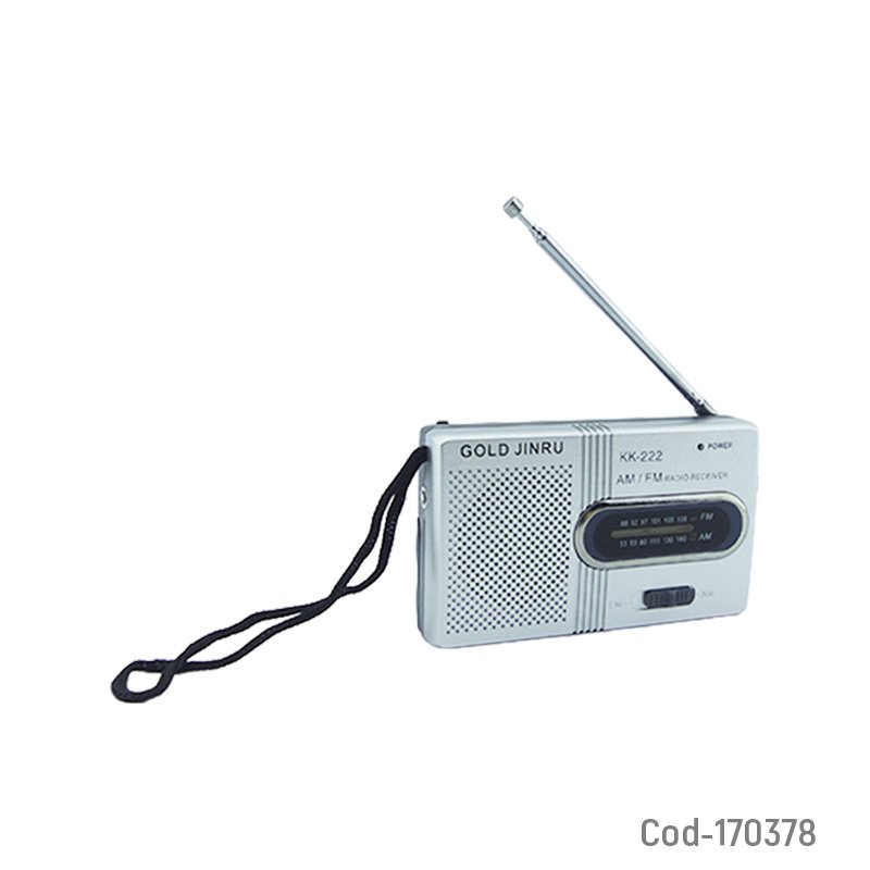 Radio am/fm mini marca gold jinru modelo kk-222 de dos bandas a pila mayorista — imagen 4