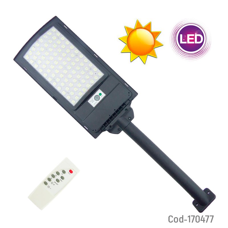 Foco con brazo solar de 1200 watt de 352 led con control remoto y sensor de movimiento. mayorista — imagen 4