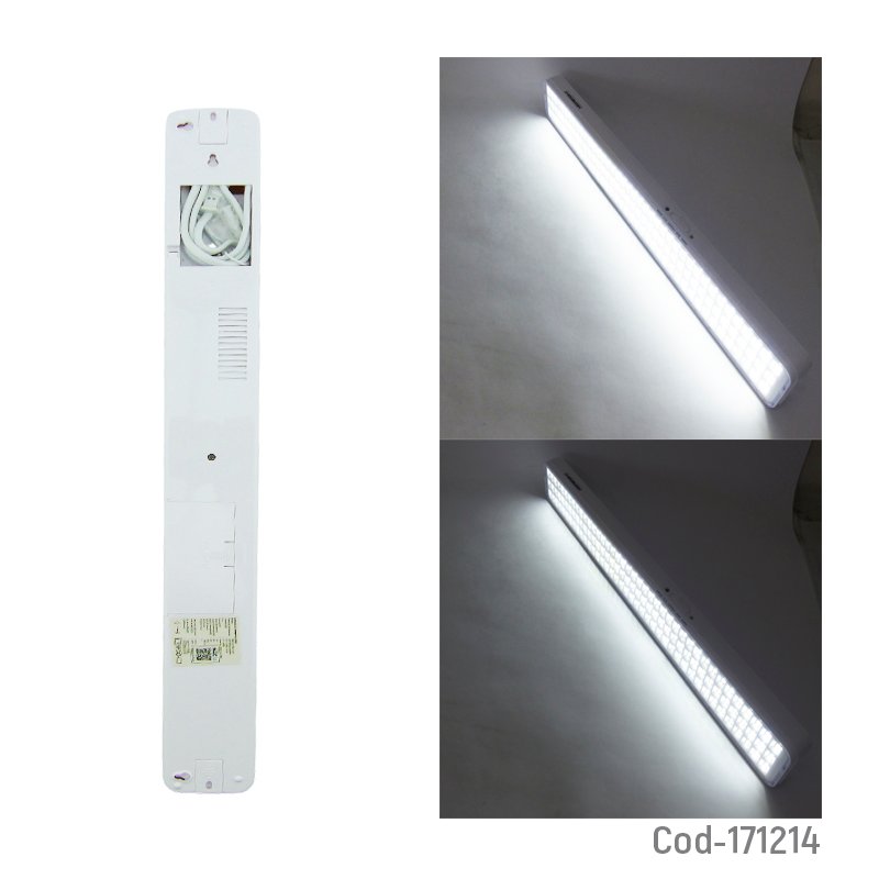 Lampara de emergencia marca mergabright modelo bar120 de 120 led certificada. mayorista — imagen 2