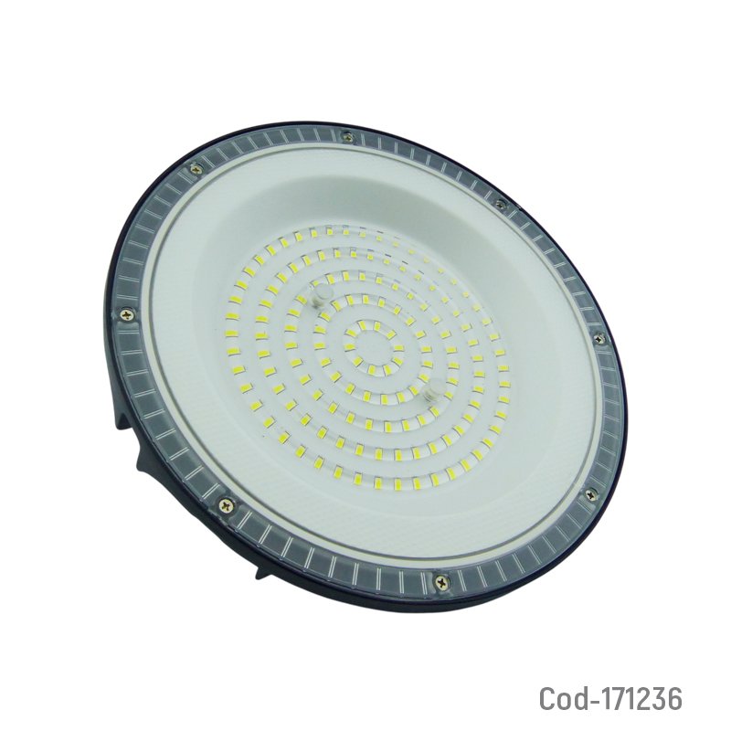 Campana led de 100 watt, 143 led modelo ufo marca megabright a 6500k con gancho para colgar. mayorista — imagen 4