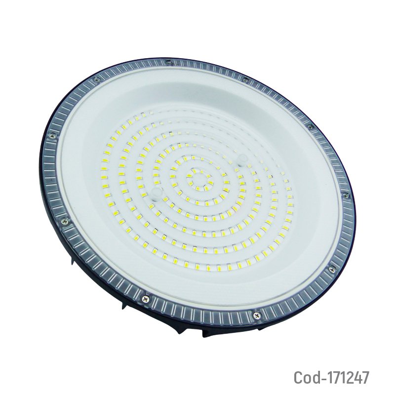 Campana led de 150 watt, 208 led modelo ufo marca megabright a 6000k con gancho para colgar. mayorista — imagen 4