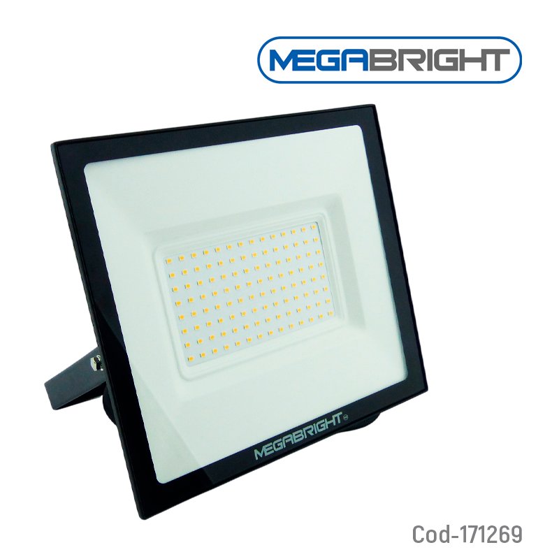 Foco halogeno led de 100w marca megabright modelo pro telco flat a 2700k certificado. mayorista — imagen 4