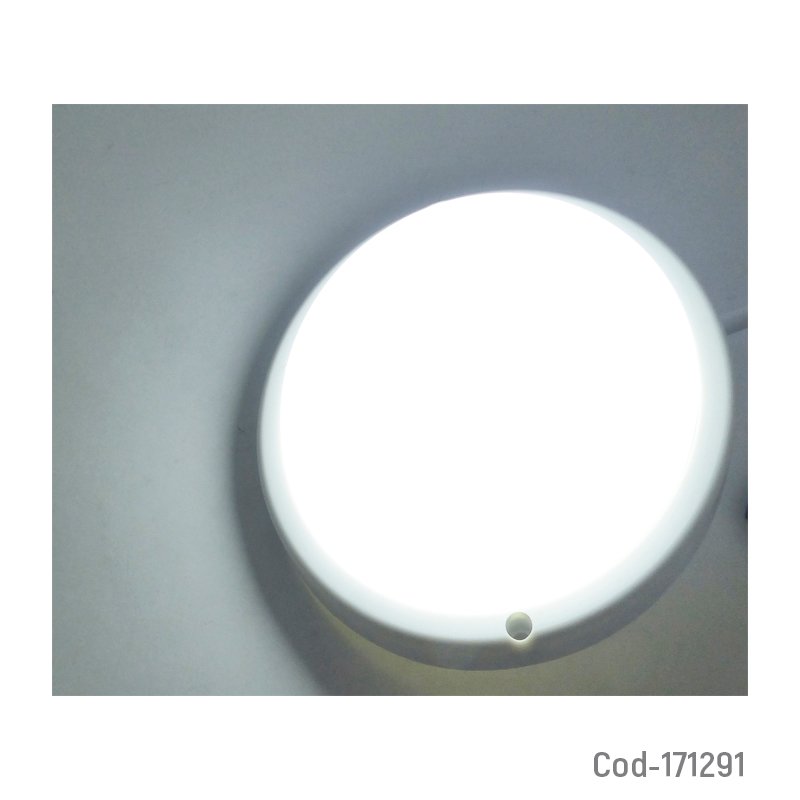 Foco led panel de 12 watt sobrepuesto marca megabrght modelo plafon redondo a 6500k, certificado. - pack de 10 unidades mayorista — imagen 3