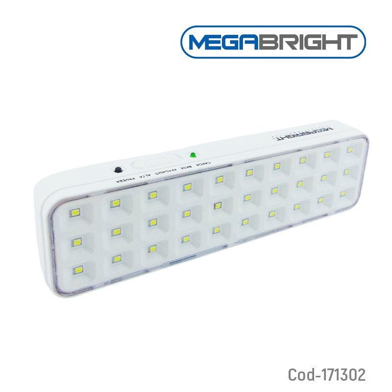Lampara de emergencia marca mergabright modelo bar30 de 30 led certificada. mayorista — imagen 3