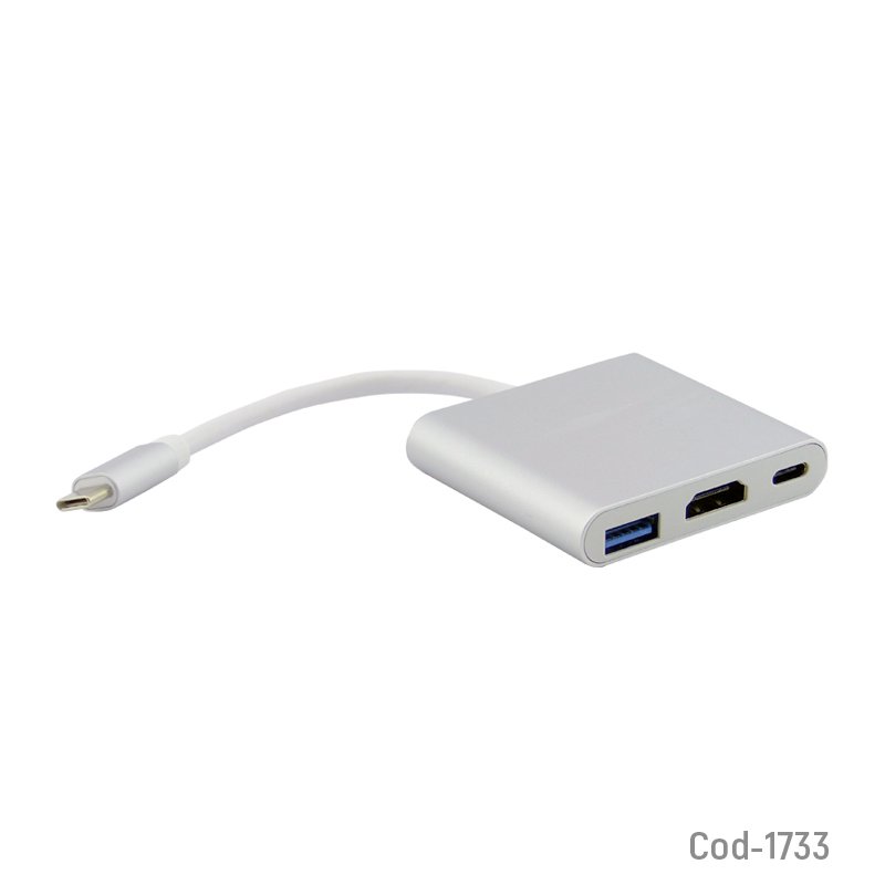 Convertidor type-c a hdmi/usb 3.0/type-c para mac y switch mayorista — imagen 2