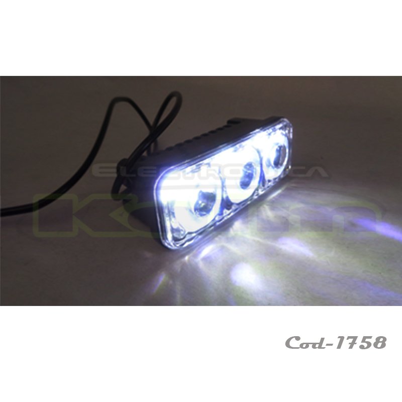 Luz estrobo rtd con 3 led fija para moto mayorista — imagen 3