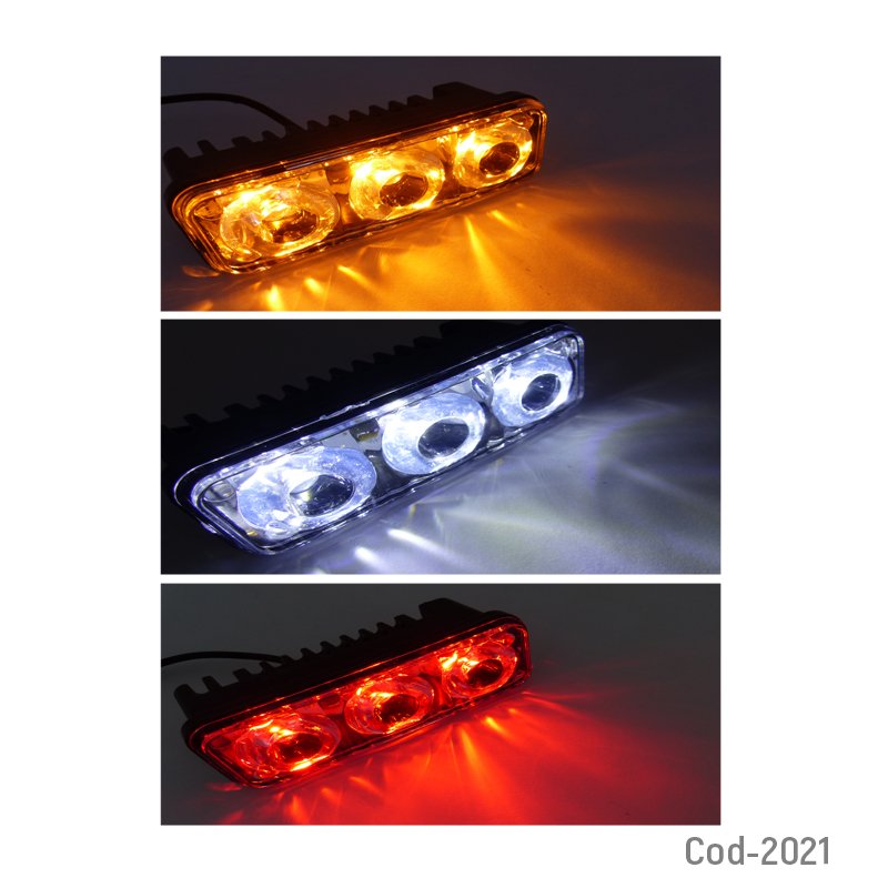 Luz 3 led, luz fija/strobo, marca rtd x 1 pieza, colores, en caja. - pack de 10 unidades mayorista — imagen 2